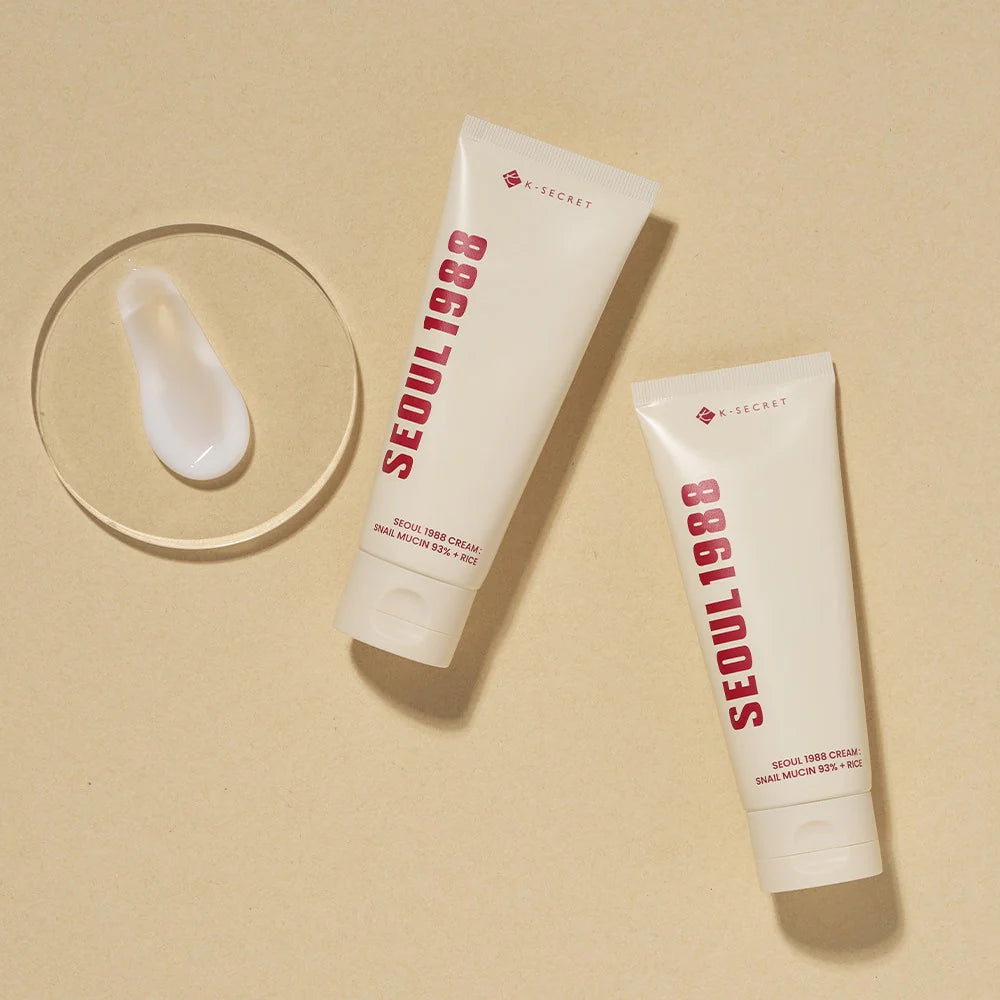 K SECRET SEOUL 1988 CREAM : SNAIL MUCIN 93% + RICE